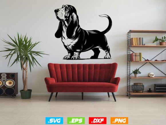 Basset Hound Svg Design