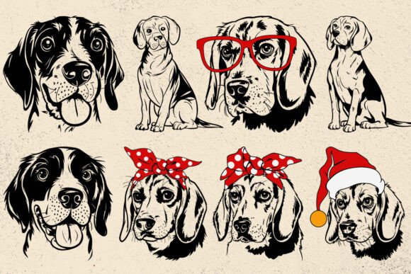 Beagle Svg for Custom Embroidery