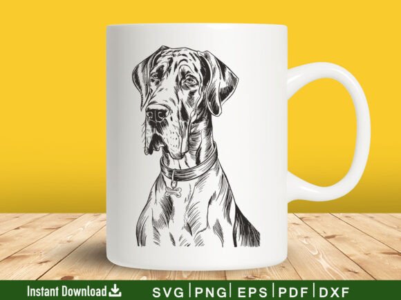 Belgian Malinois Dog Svg Silhouette File