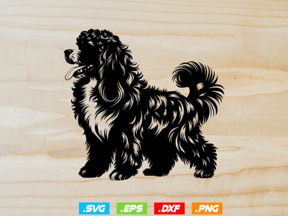 Bernedoodle Dog SVG