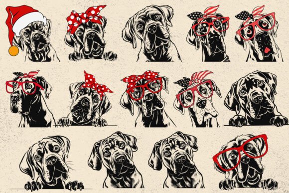 Cane Corso Svg for Embroidery