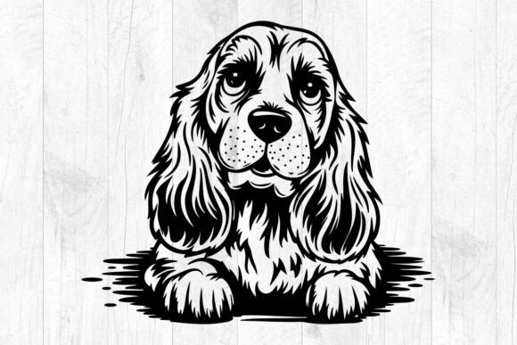 Cute English Cocker Spaniel Svg