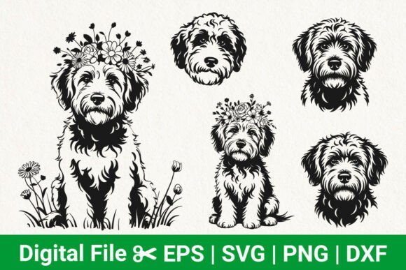 Cute Fluffy Dog Svg