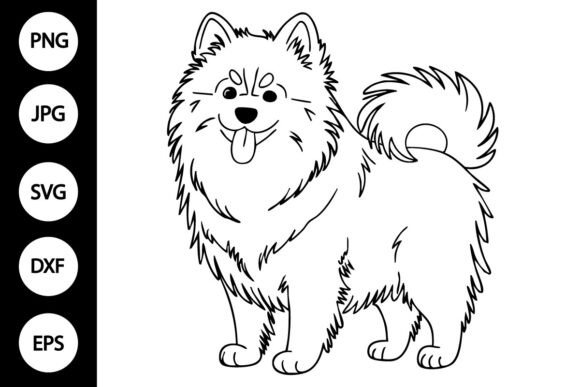 Cute Samoyed Dog SVG