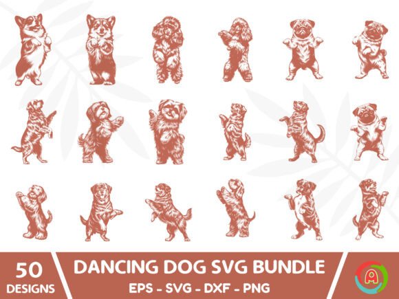 Dancing Dog Svg Bundle