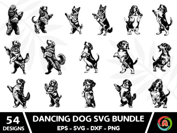 Dancing Dog Svg Bundle