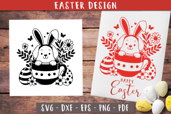 Easter Dog Svg Happy Easter Tea Towel