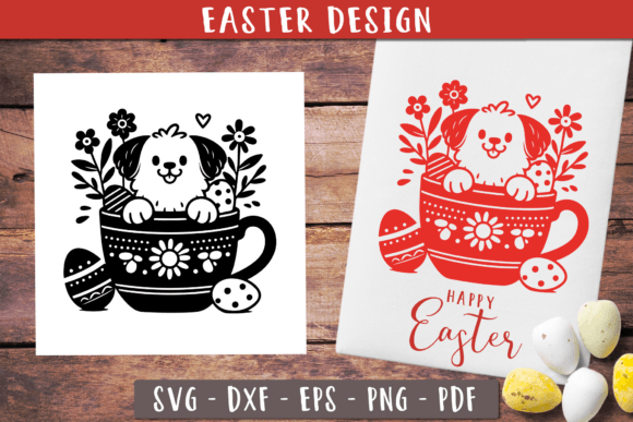 Easter Dog Svg Kitchen Towel