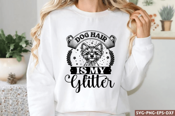 Glitter Dog SVG for Embroidery