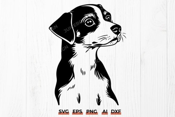 Jack Russell Terrier Dog SVG DXF File