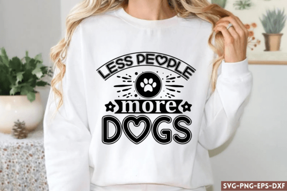 Less People More Dogs SVG Review for Embroidery Projects