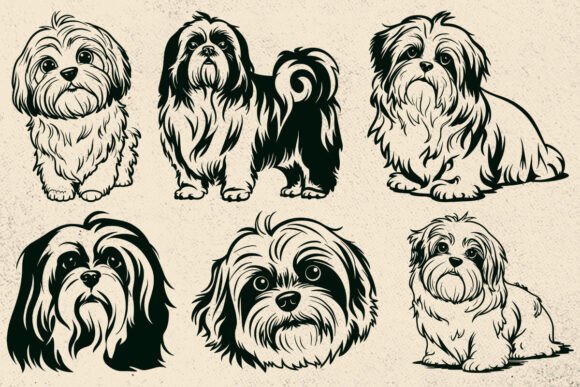 Lhasa Apso Dog Svg Files