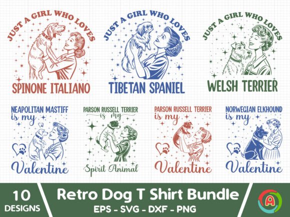 Retro Dog Embroidery Bundle