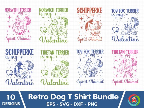 Retro Dog Embroidery Bundle