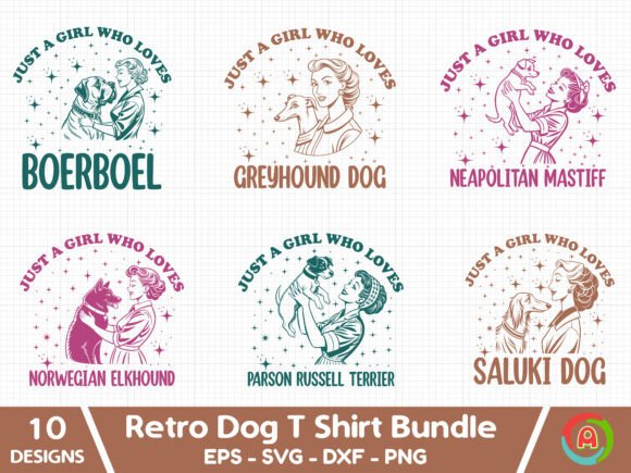 Retro Dog SVG Bundle