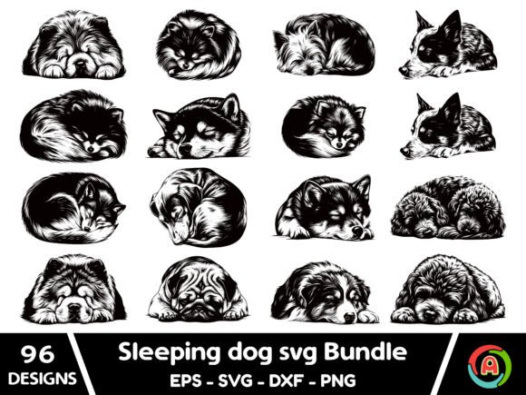Sleeping Dog Svg Bundle