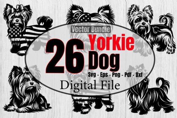 Yorkie Dog Svg Bundle